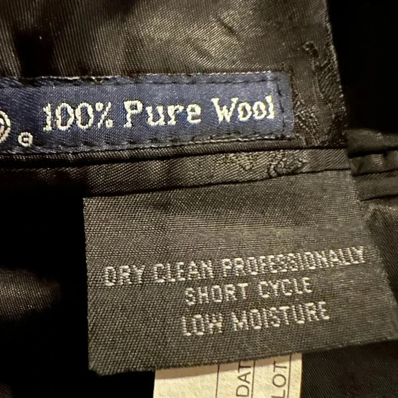 Vintage Burberry 100% Wool Blazer tailored Jacket Mens 46R Authentic - Picture 14 of 15